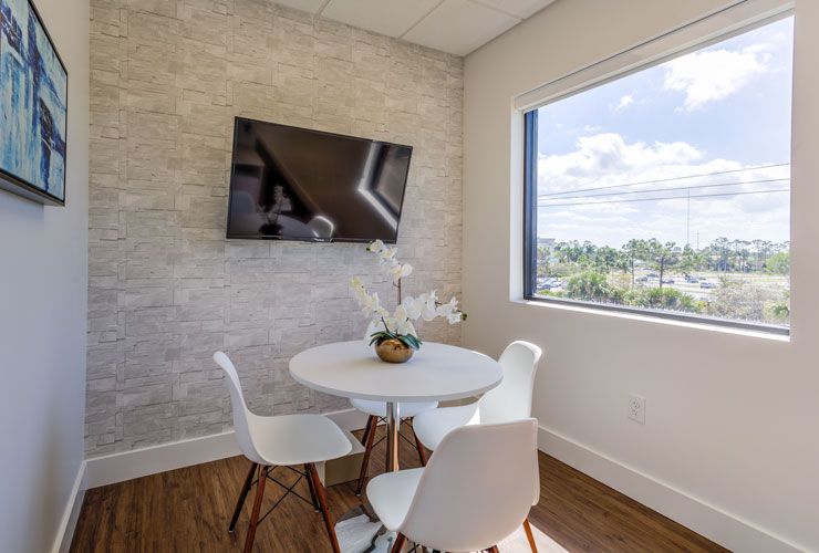 Consultation room at SMILE Dental in Bonita Springs